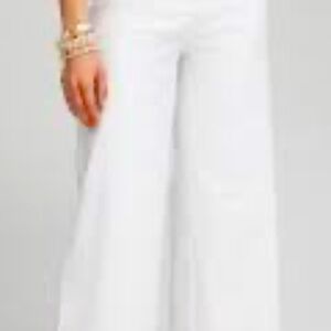 Elegant White Wide-Leg Pants